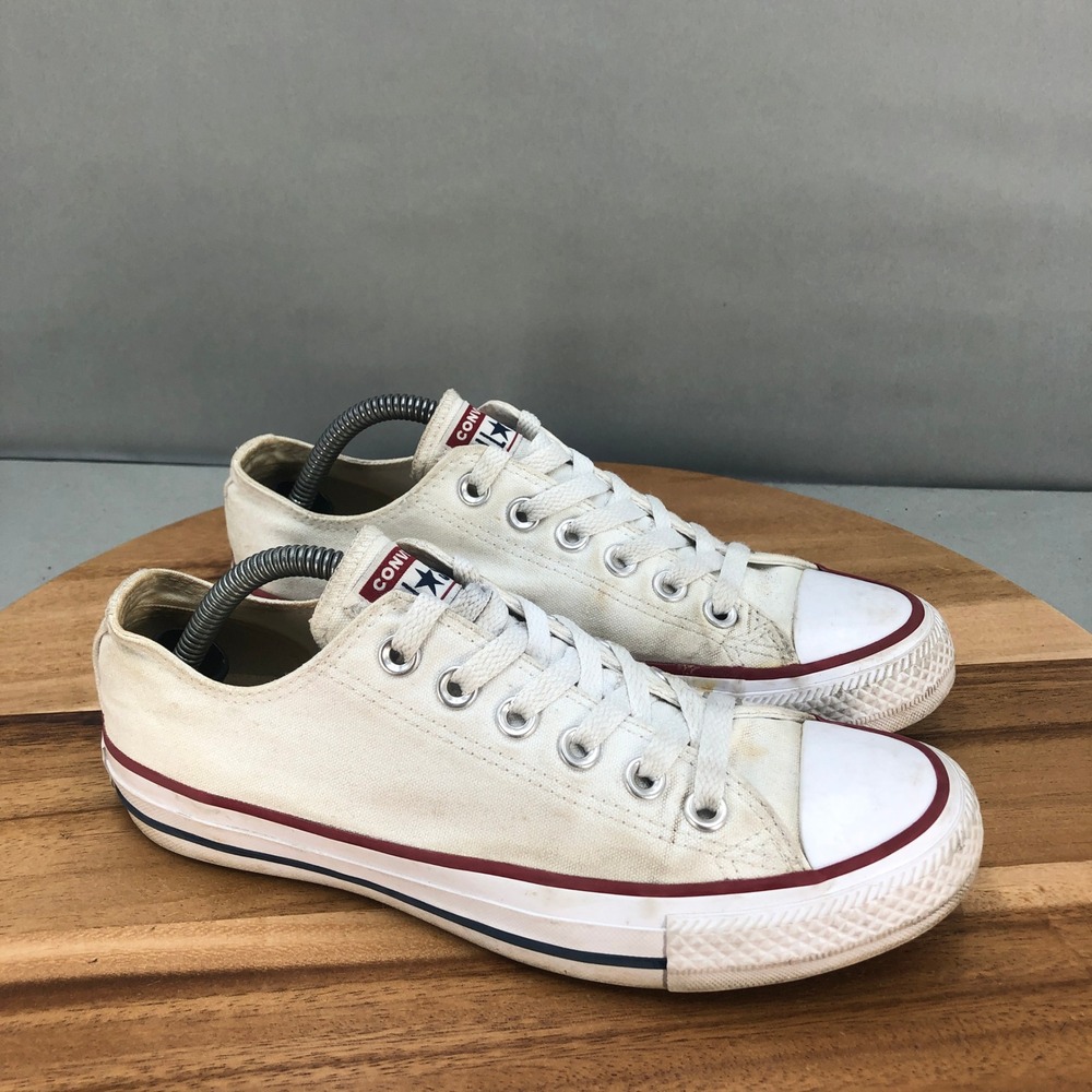 Converse CTAS Low Ox Skate Shoes Womens 6.5 White Canvas Comfort Performance